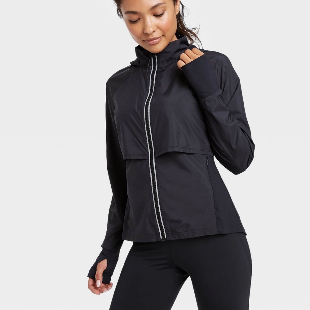 All in Motion SZ Small Womens Black Run Jacket
